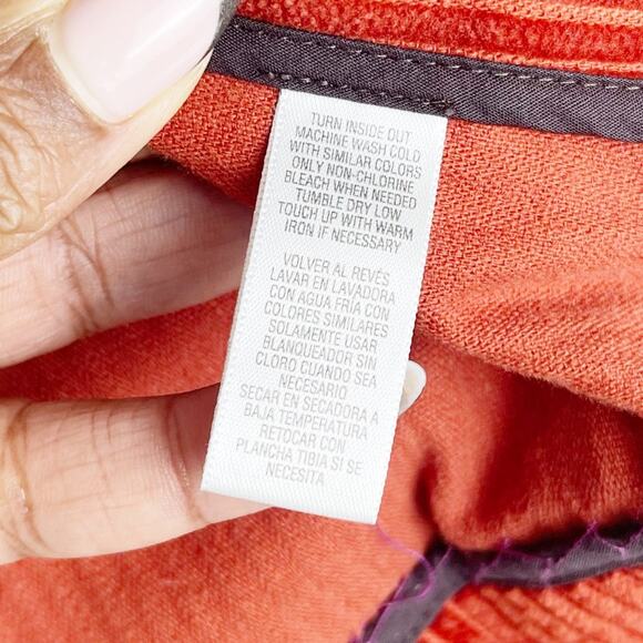 Kate Hill Women's Corduroy Button Down Belted in Orange Jacket Size 12 - Picture 5 of 5